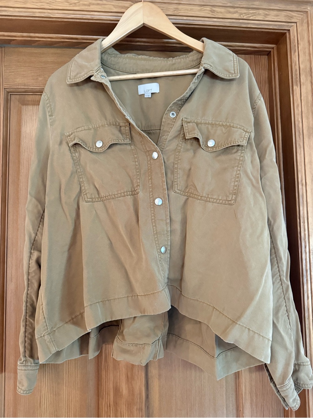 LOFT Utility Jacket in Tan/Khaki